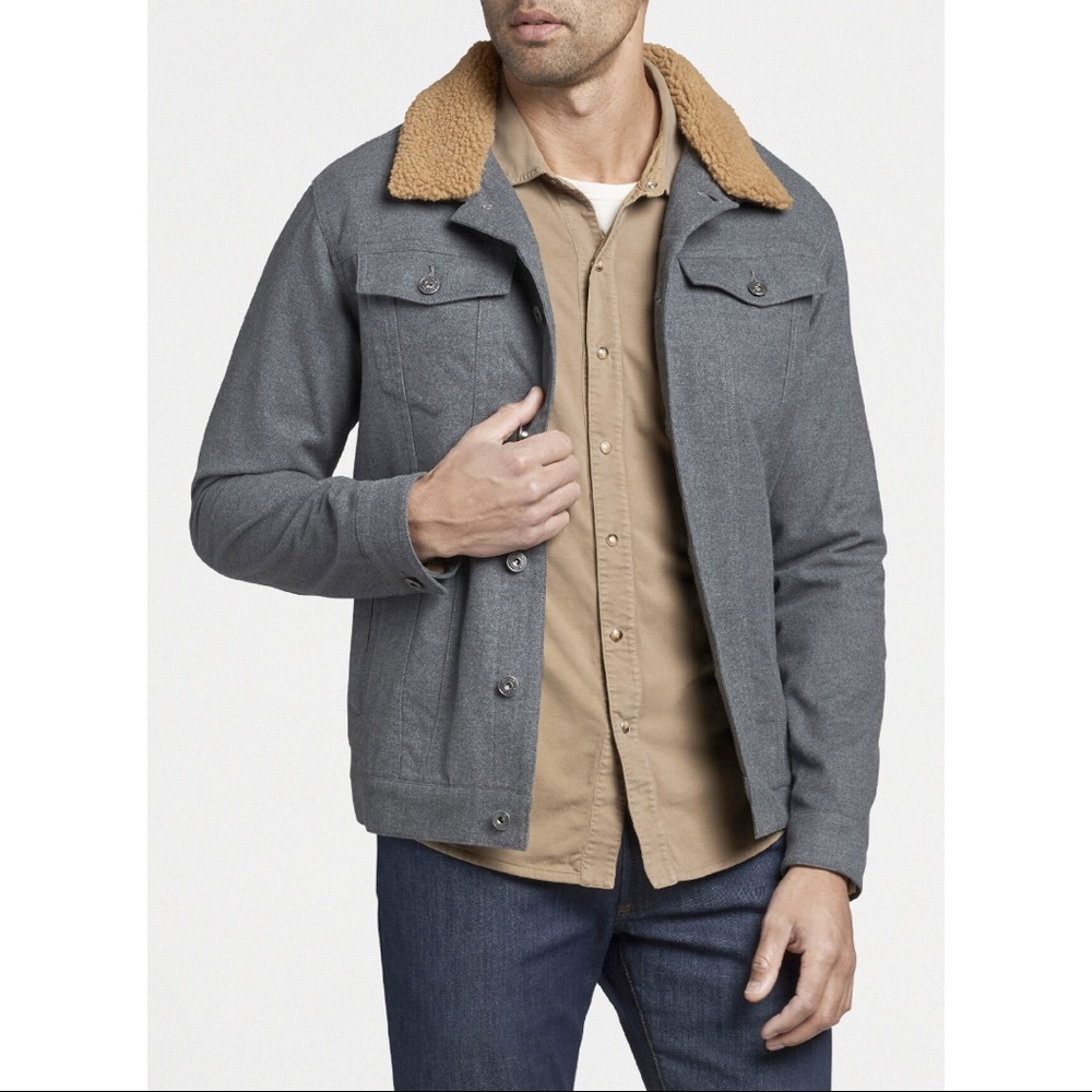 NEW Peter Millar Mountainside Flannel Trucker Jacket Men’s Large